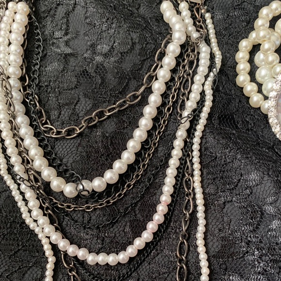 Unsigned Faux Pearl Jewelry, Wedding, Cottagecore, Feminine - Picture 3 of 4